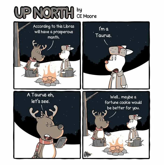 30 Clean And Clever Comics By Bruce That Capture Life In A Snowy Small Town Made By This Artist