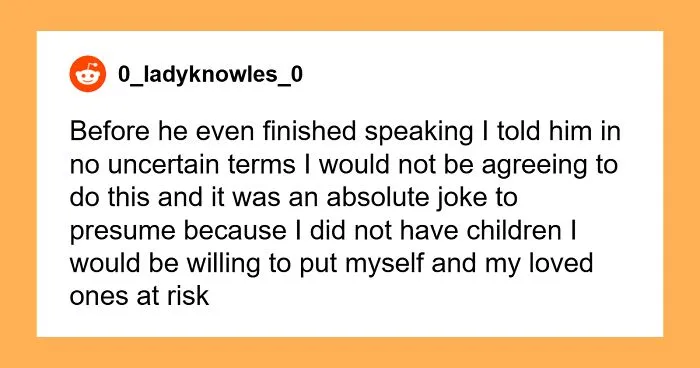 Child-Free Woman Is Picked For Dangerous Task: "I Have Never Felt So Enraged In My Life"