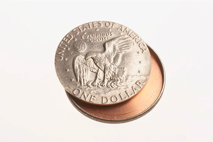 "Silver Dollar" Hollow Container