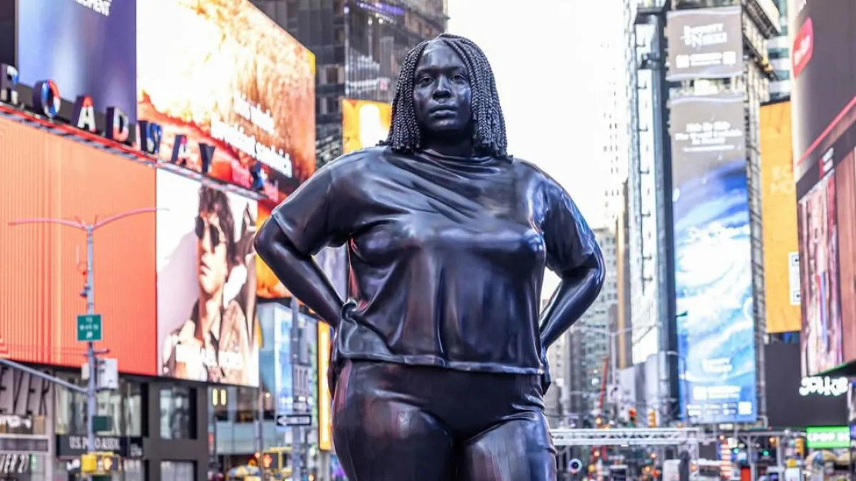 "Tear It Down!": Statue Of Black Woman In NYC Times Square Ignites Debate