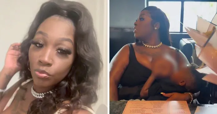 Netizens Slam Mom For Publicly Breastfeeding Her Kid At A Restaurant: "Cover Up"