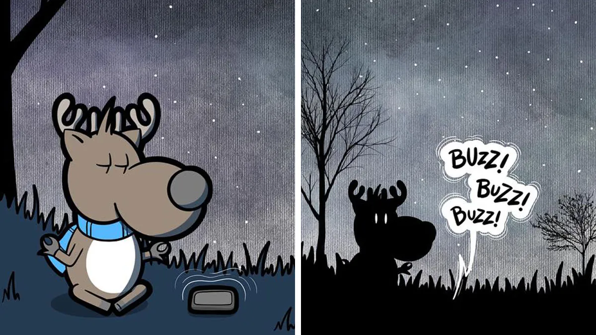 30 Clean And Clever Comics By Bruce That Capture Life In A Snowy Small Town Made By This Artist