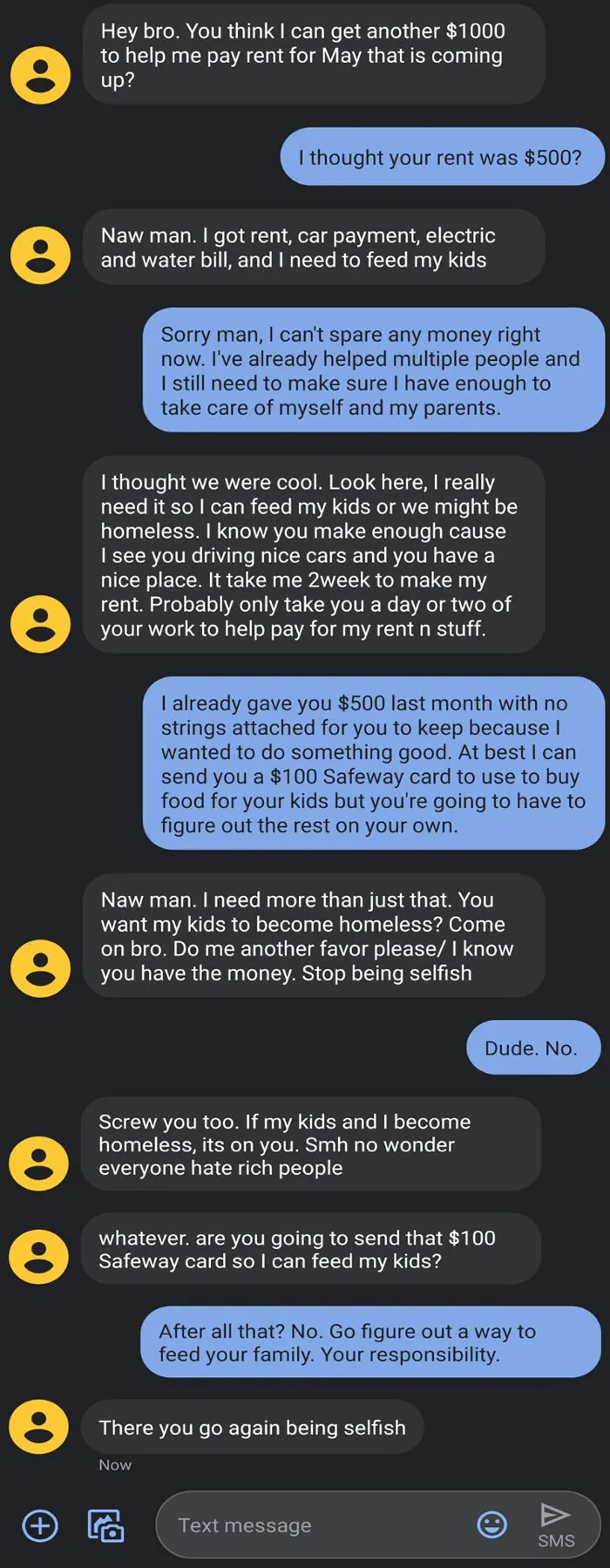 It's Your Responsibility To Feed My Kids