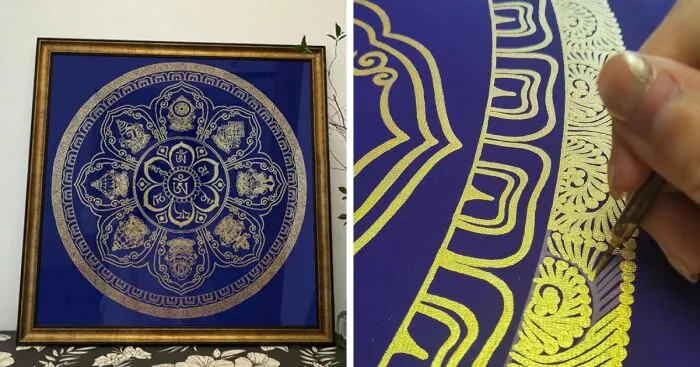 I Spent 30 Hours Painting This Buddhist Thangka; I Didn't Expect It To Quiet My Mind Like This