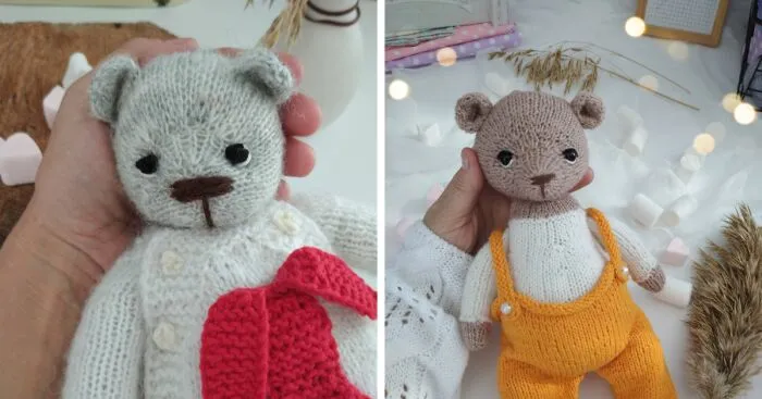 “My Bear Stories”: I’m In Love With Teddy Bears, And I’m Rediscovering That Love Through Knitting Toys (10 Pics)