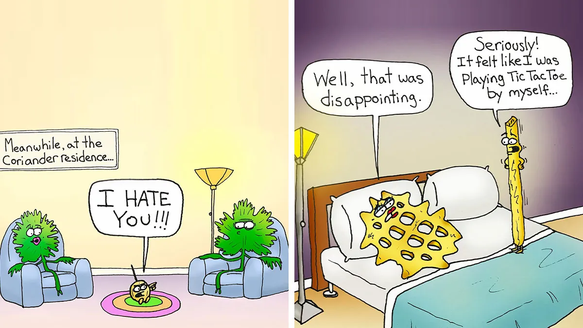 31 Playfully Inappropriate Comics That Bring Produce And Random Items To Life, By This Artist (New Pics)