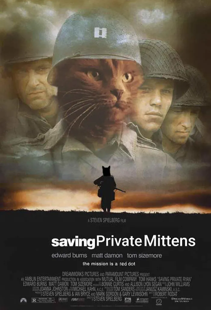 New Favorite Hobby: Photoshopping My Cat Into Movie Posters And Setting Them As My Fiance's Phone Background