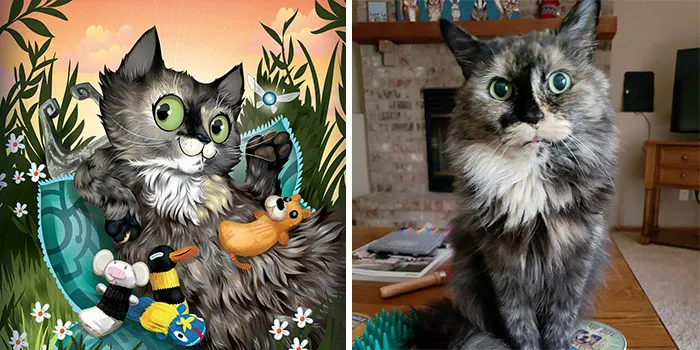 28 Times Pets Were Immortalized Exactly As Their Humans See Them, By Chris Beetow