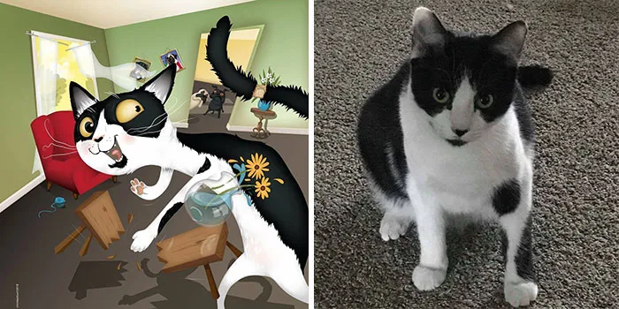 28 Times Pets Were Immortalized Exactly As Their Humans See Them, By Chris Beetow