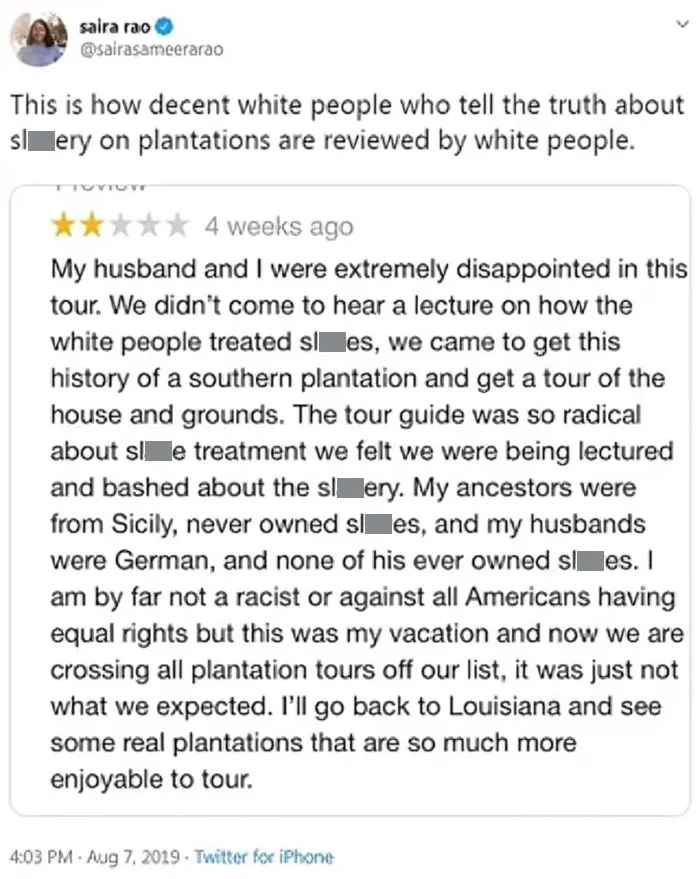 Some Tourists Who Visited The Mcleod Plantation In Charleston, South Carolina, USA Leave Bad Reviews Online, Saying Their Guided Tour Focused Too Heavily On Sl**ery