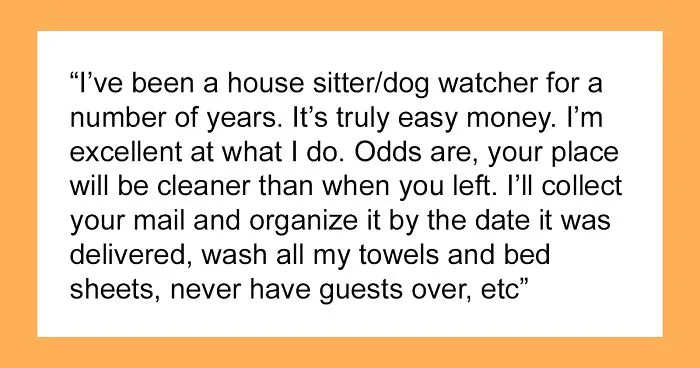 “Predator!”: Internet Calls Out Guy After He Makes Creepy Confession About House Sitting