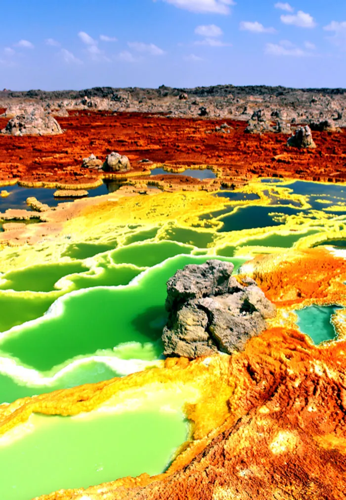 The Colorful Hydrothermal Pools And Terraces Of Dallol, Ethiopia