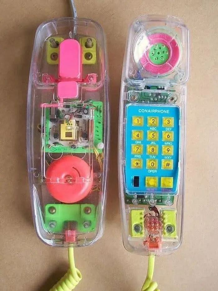 Clear Plastic Neon Phone