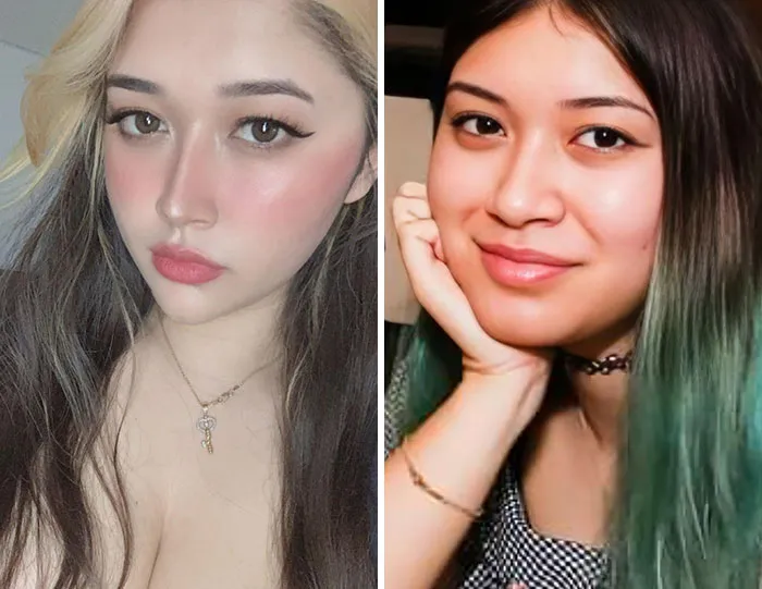 Esta chica popular en las comunidades de juegos de Discord se hace la cabeza, la barbilla y el cuello más pequeños para tener un pecho más grande.