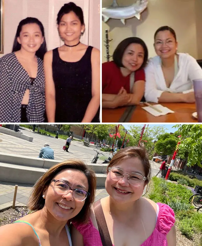 Over 30 Years Of Friendship. My Best Friend And I At 20y, 33y, And 50y