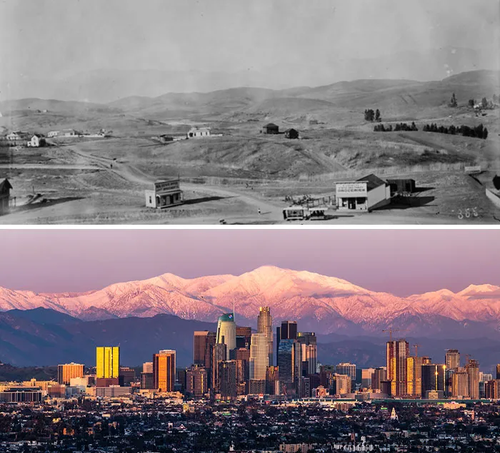 Los Angeles en 1880 vs. 2019