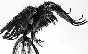 I Turn Discarded Bike Parts, Tubes, And Tires Into Sculptures