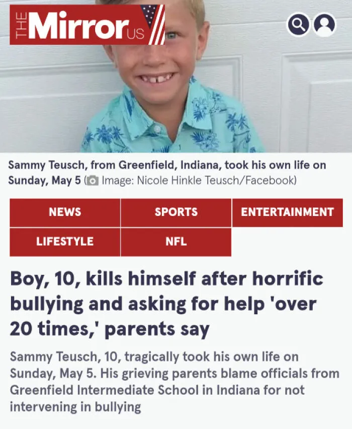 Another Boy Lost His Life Due To Bullying At School
