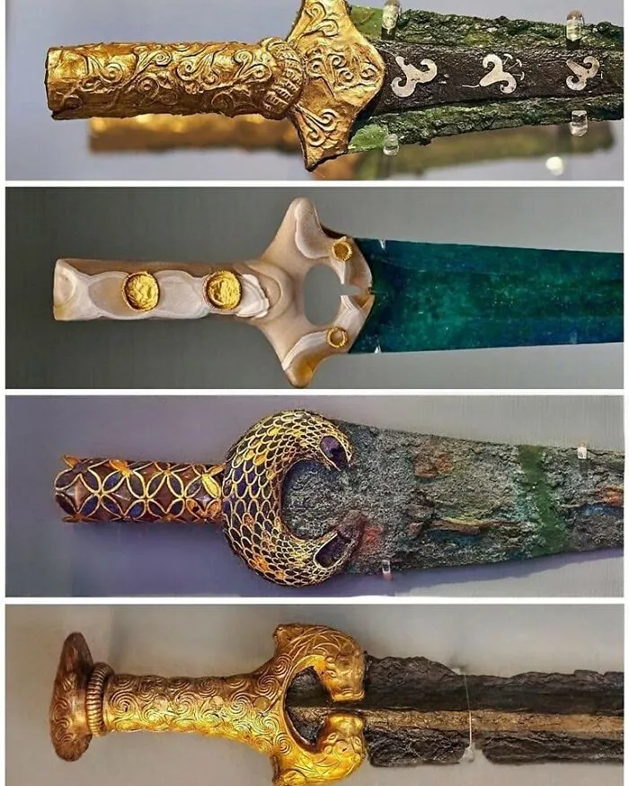 Mycenaean Daggers/Swords, Greece 16th - 14th Century Bc, National Archaeological Museum, Athens, Greece