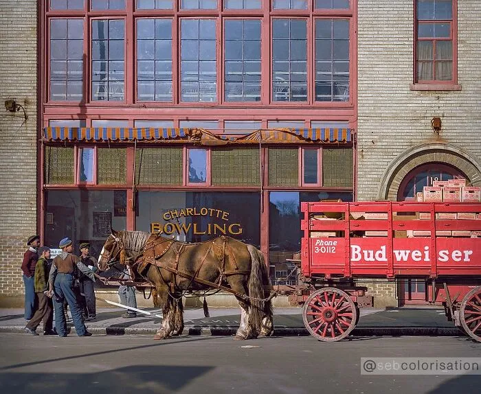 Beer Wagon At The Charlotte Bowling Center On West First Street. Charlotte, North Carolina. Photographed By John Vachon In March 1943