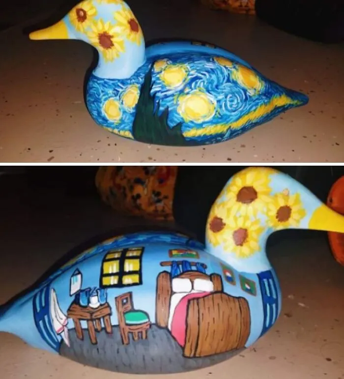 My Wife Painted A Van Gogh Duck
