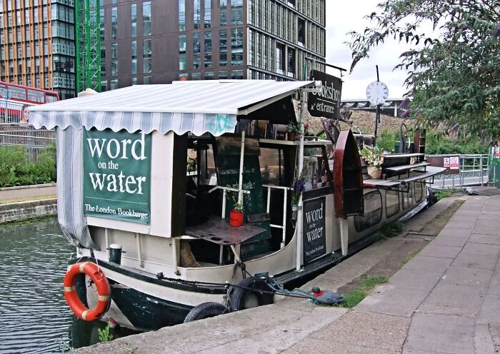 "Word On The Water" The Floating Bookshop On The Regent's Canal, London, United Kingdom