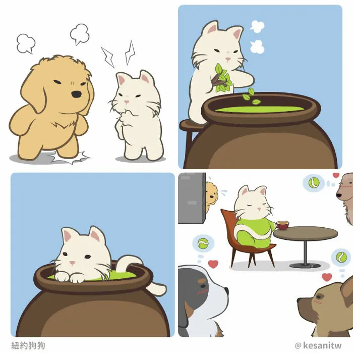 20 New Fun Comics By Kesanitw Featuring Cute Human-Like Animals