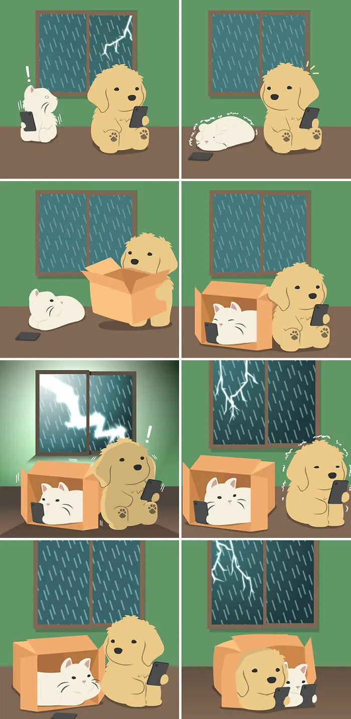 20 New Fun Comics By Kesanitw Featuring Cute Human-Like Animals