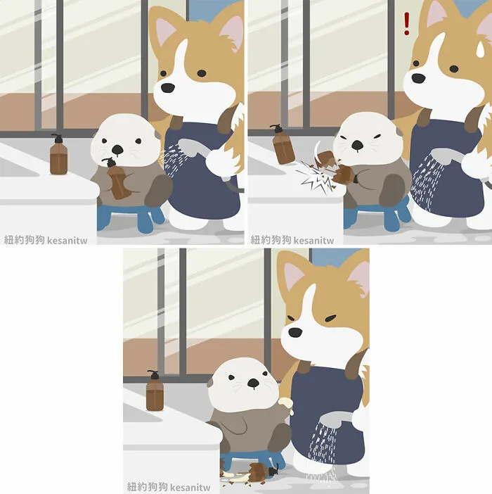20 New Fun Comics By Kesanitw Featuring Cute Human-Like Animals