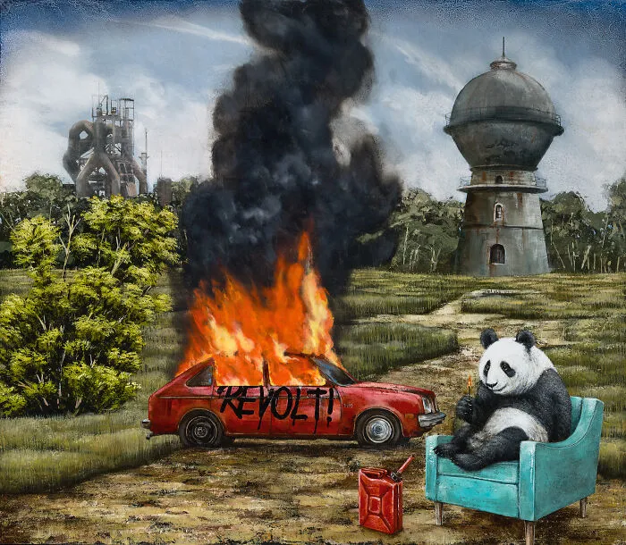 20 Dreamlike Paintings By Tyson Grumm Where "Strange Events Quietly Take Center Stage"