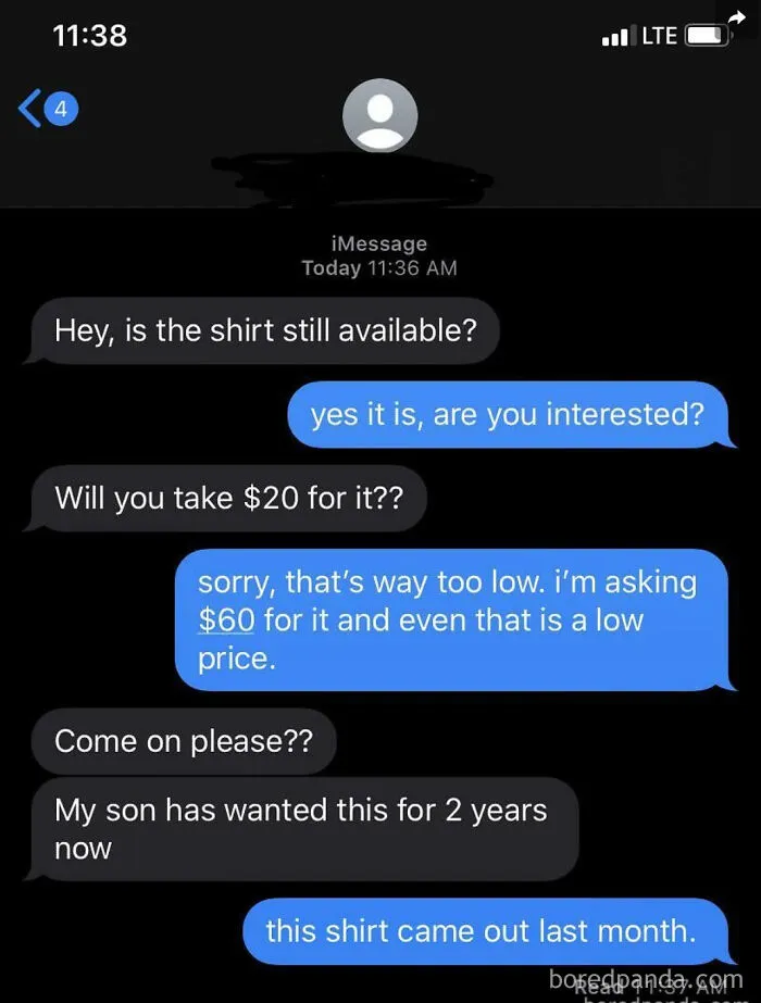 I Guess The Parent Wants The Shirt More Than The Kid