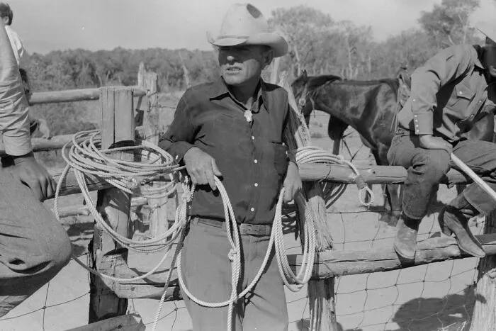 Cowboy At Rodeo, Quemado, New Mexico, 1940