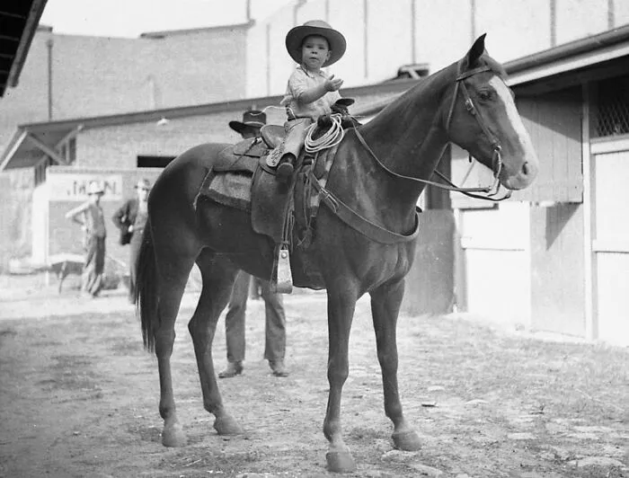 Little Cowboy On Horse, 1935