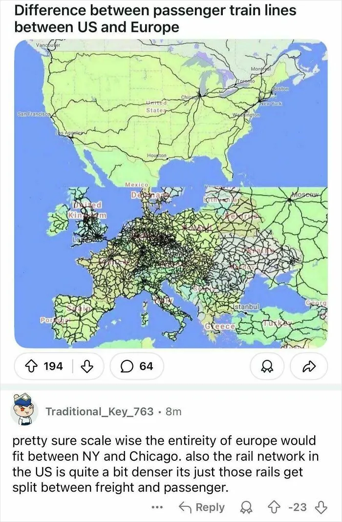 “Pretty Sure Scale Wise The Entireity Of Europe Would Fit Between NY And Chicago.”