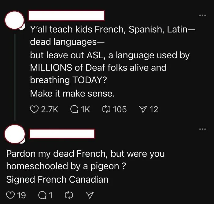 French, Spanish, Latin Are Dead Languages