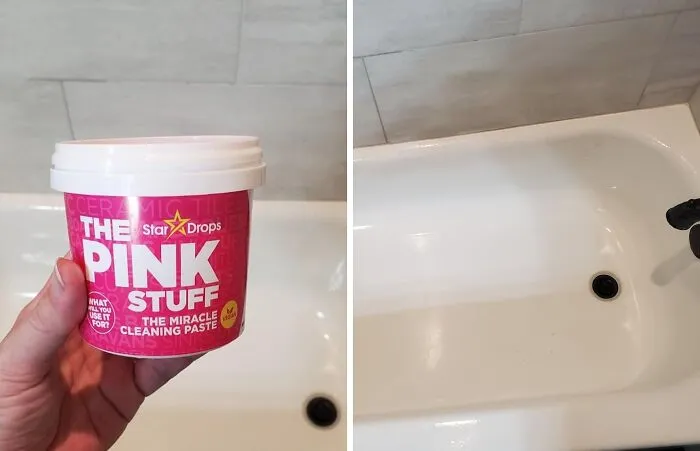 When Your First Apartment Tour Conveniently Glossed Over Some, Shall We Say, Character-Building Cleaning Challenges, You'll Quickly Understand The Cult-Like Devotion To <a Style="Display:inline;" Href="Https://Www.amazon.com/Pink-Stuff-Miracle-Purpose-Cleaner/Dp/B00du5sriy?ie=utf8&th=1&linkcode=ll1&tag=bpsparrow-20&linkid=a3e639c7187644387c9548b00a617eda&language=en_us&ref_=as_li_ss_tl" Target="_blank"><span Style="Font: Inherit; Color: #d74b1f;"> The Pink Stuff</Span>