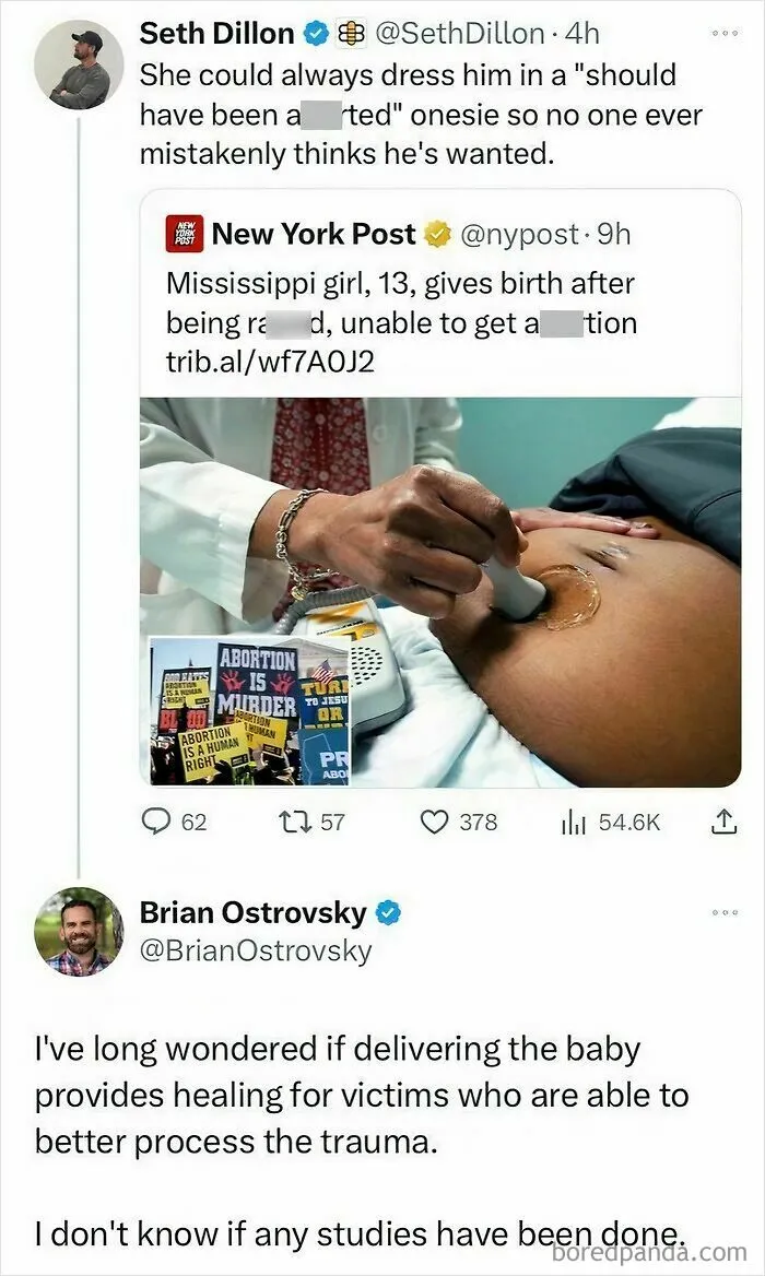 Man Wonders If R*pe Victims Can Heal Their Trauma By Being Forced To Give Birth To Their R*pist's Child Under An Article About A 13 Y.o. Girl