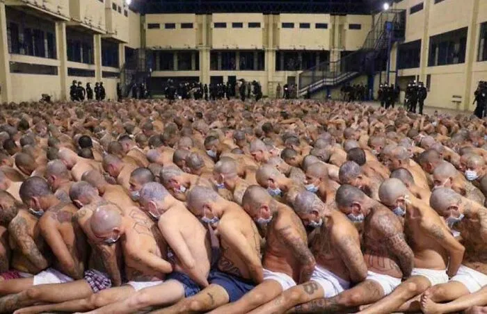 A Prison In El Salvador. A Country Once Known For Having The World's Highest M*rder Rate Now Has The World's Highest Incarceration Rate