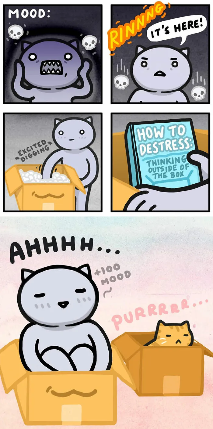 Artist Created 33 New Comics Showing That Life With Cats Is Equal Parts Adorable And Absurd