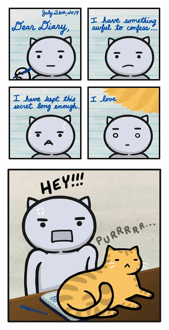 Artist Created 33 New Comics Showing That Life With Cats Is Equal Parts Adorable And Absurd