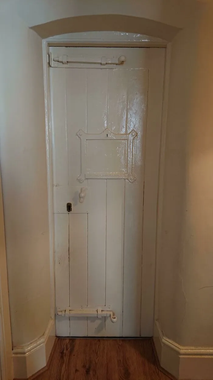 My Apartment Is An Old Police Station And Still Has The Original Cell Doors But Painted