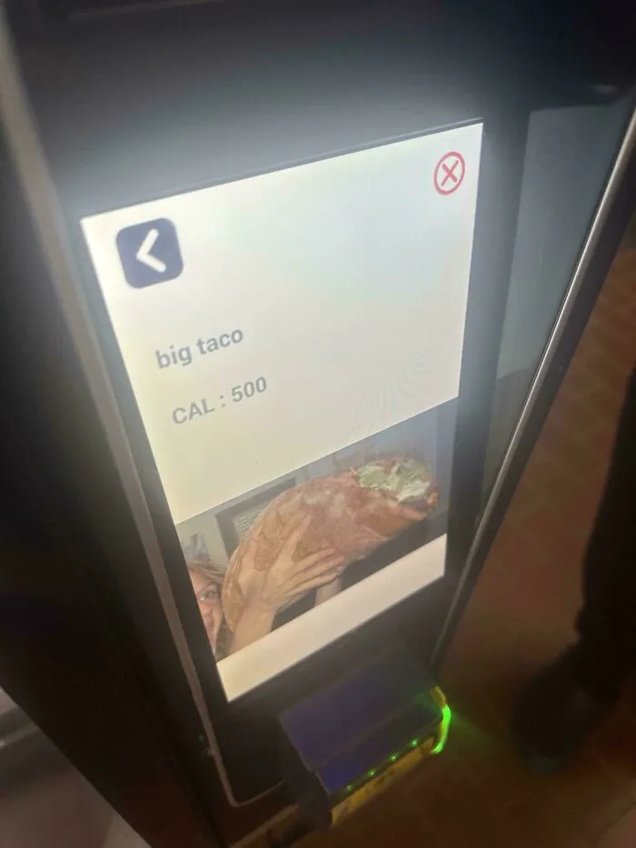 Vimos esto en la máquina de vending del instituto
