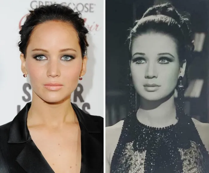 Jennifer Lawrence y la actriz egipcia Zubaida Tharwat