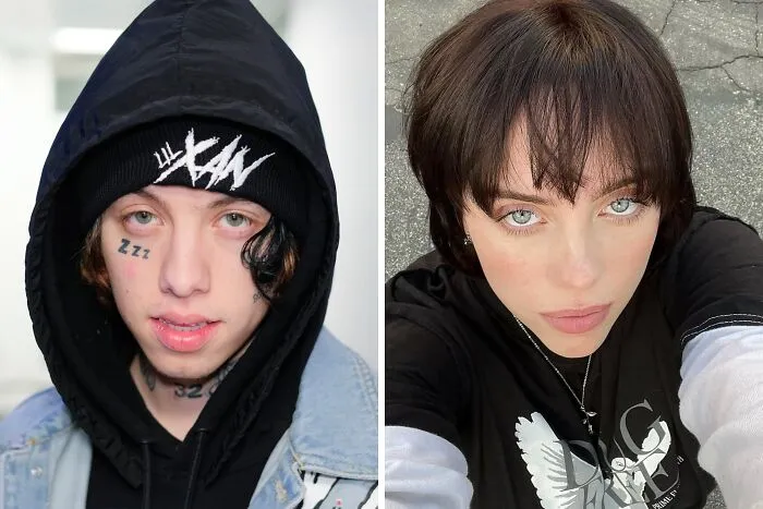 Dos celebridades con gran parecido físico, destacando la tendencia de famosos que se parecen demasiado a otros.