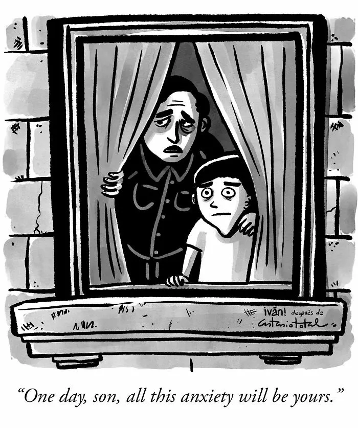 Artist Made 40 Clever Cartoons That Prove You Only Need One Frame To Tell A Story