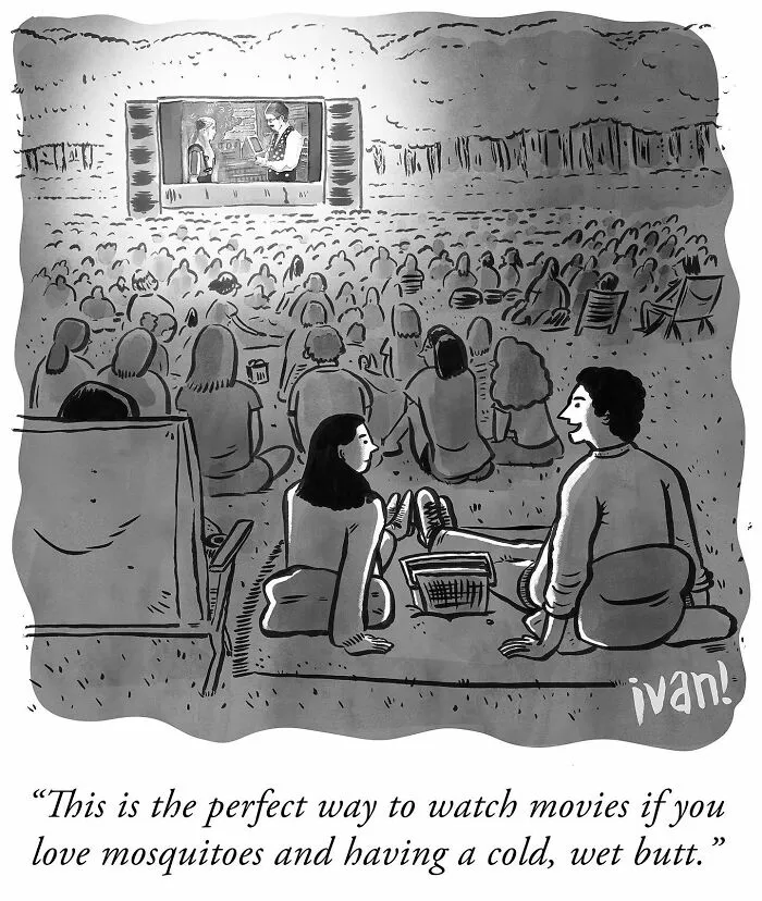 Artist Made 40 Clever Cartoons That Prove You Only Need One Frame To Tell A Story