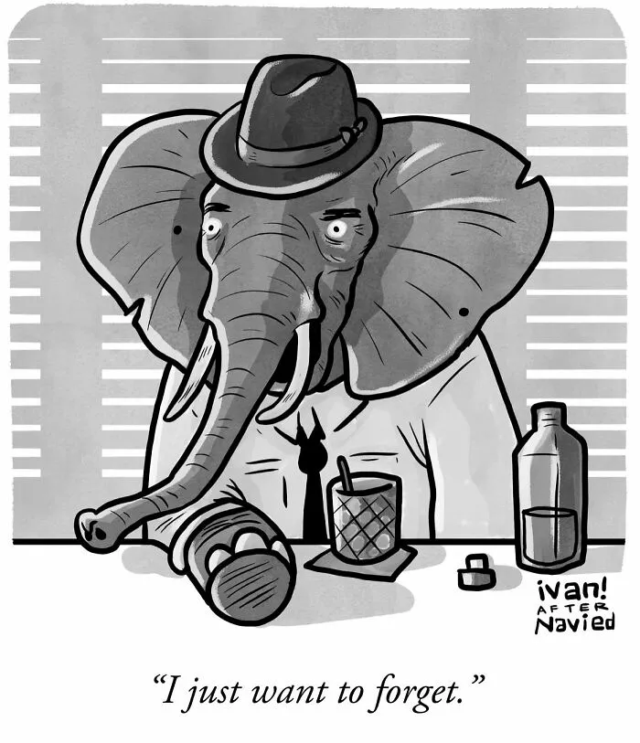 Artist Made 40 Clever Cartoons That Prove You Only Need One Frame To Tell A Story