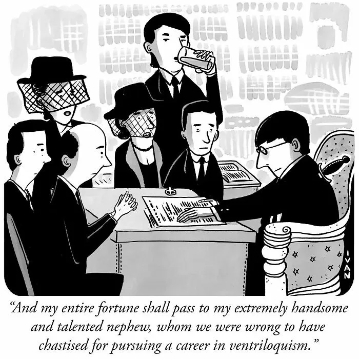 Artist Made 40 Clever Cartoons That Prove You Only Need One Frame To Tell A Story