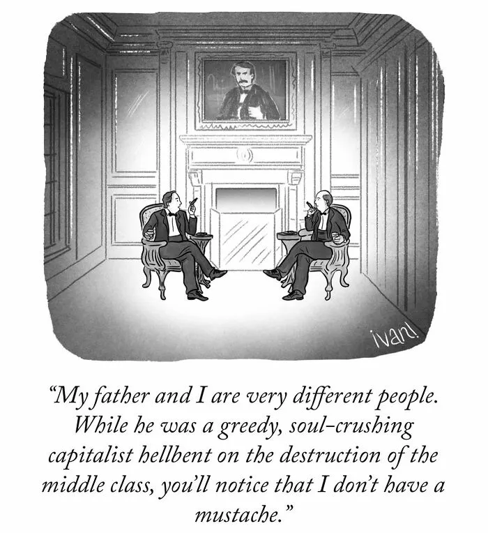 Artist Made 40 Clever Cartoons That Prove You Only Need One Frame To Tell A Story