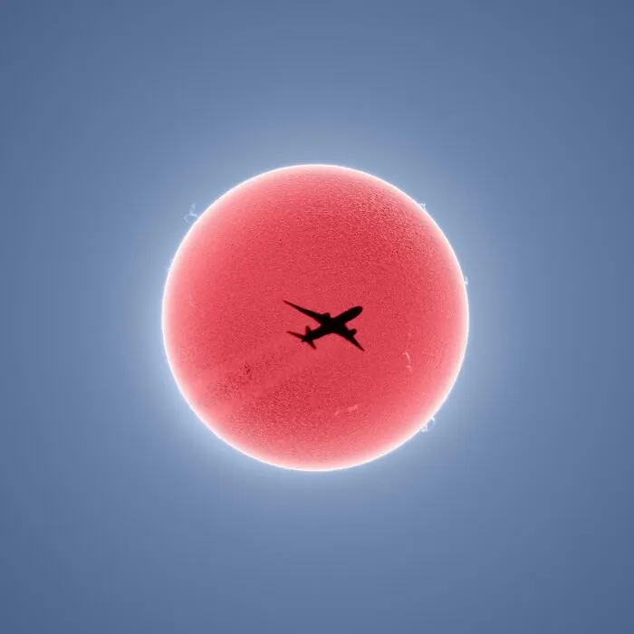 By Complete Accident I Captured A Plane Crossing In Front Of Our Sun. I Was Able To Figure Out Exactly Which Flight It Was And Got Connected With The Pilot, Who Was Thrilled